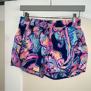 Lilly Pulitzer Luxletic Floral Workout Shorts Size: XS